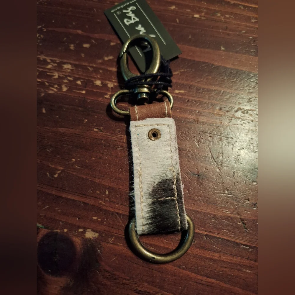 Myra Bag Brown and Black Key Holder
